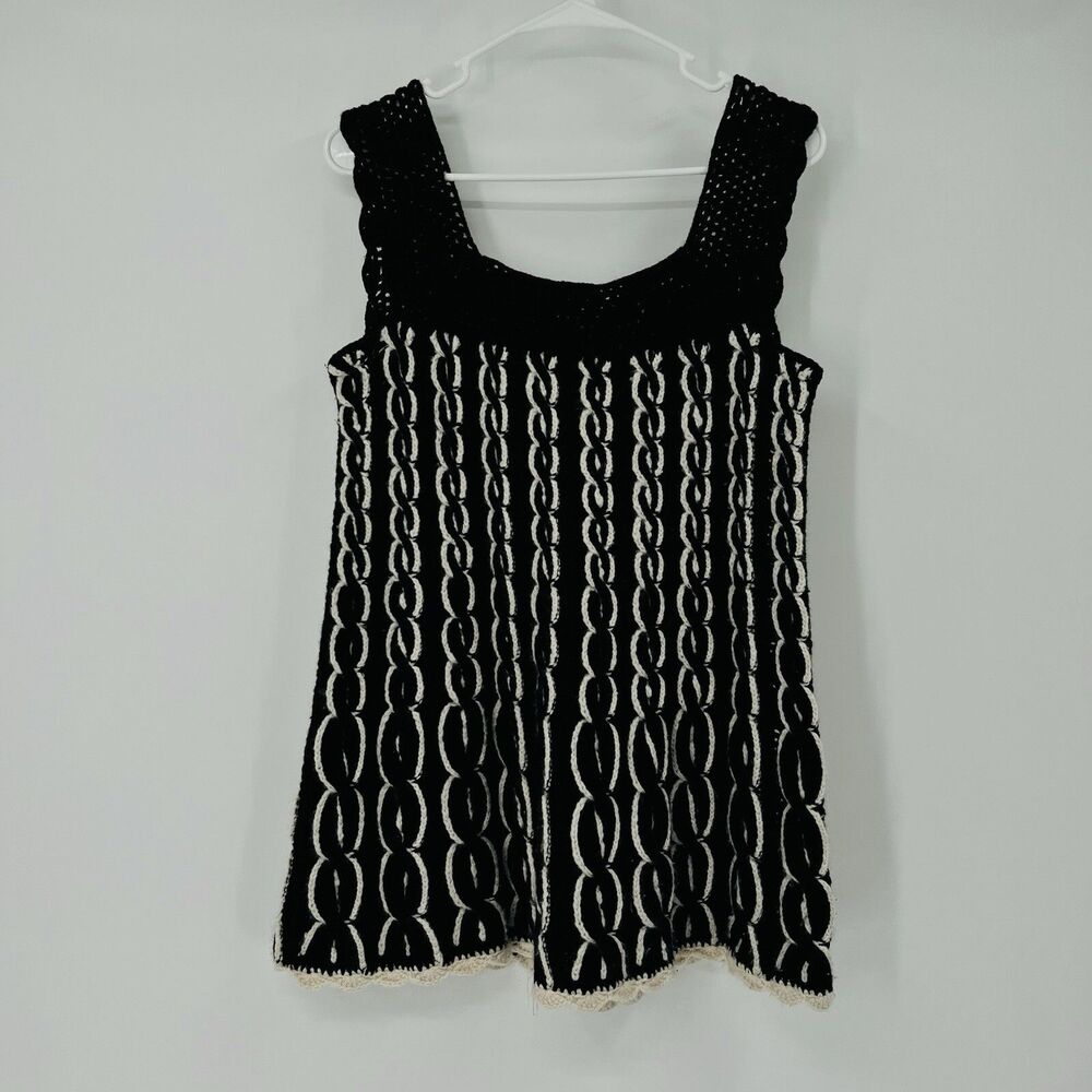 Womens Milly Of New York M 100% Cashmere Knit Sweater Tank Classy Feminine